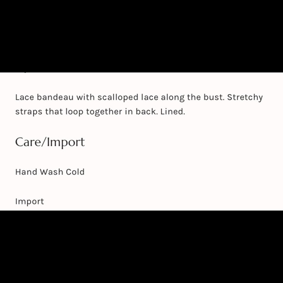 NWT Free People lace strappy bandeau bra Small - Picture 4 of 7